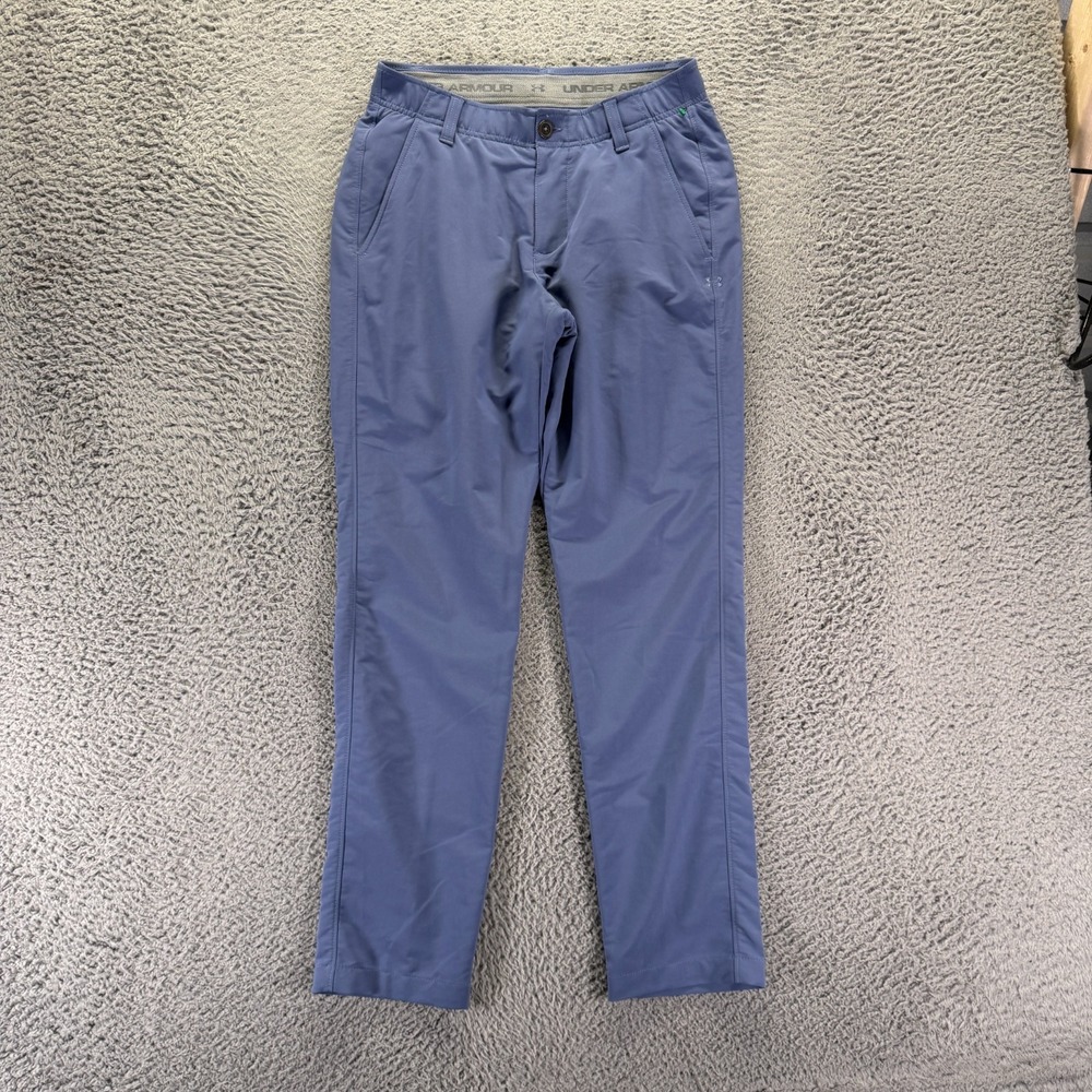 Under Armour Pant Mens 30x30 Blue Nylon Golf Straight Performance Sports Stretch